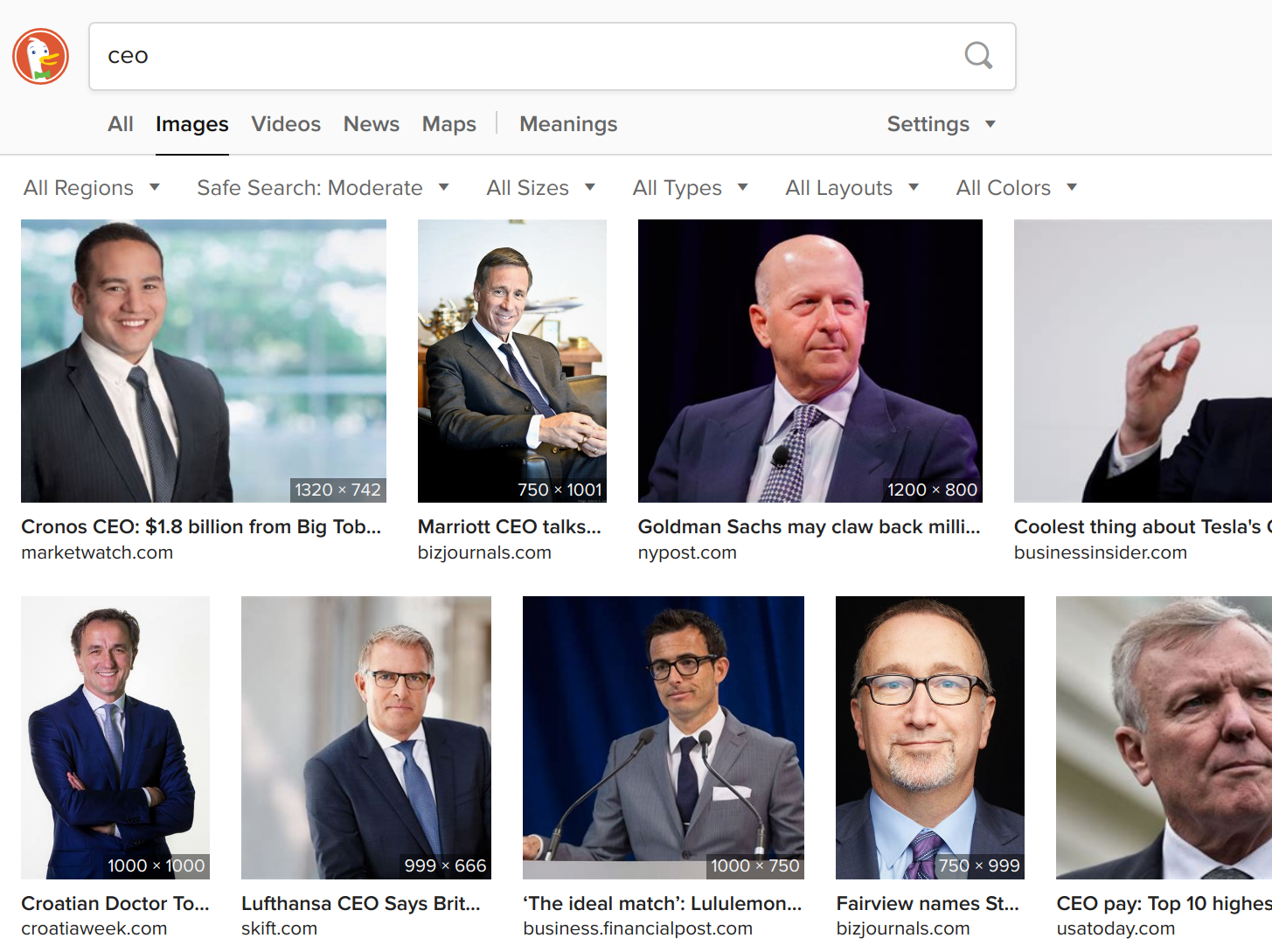 Image search for "CEO"