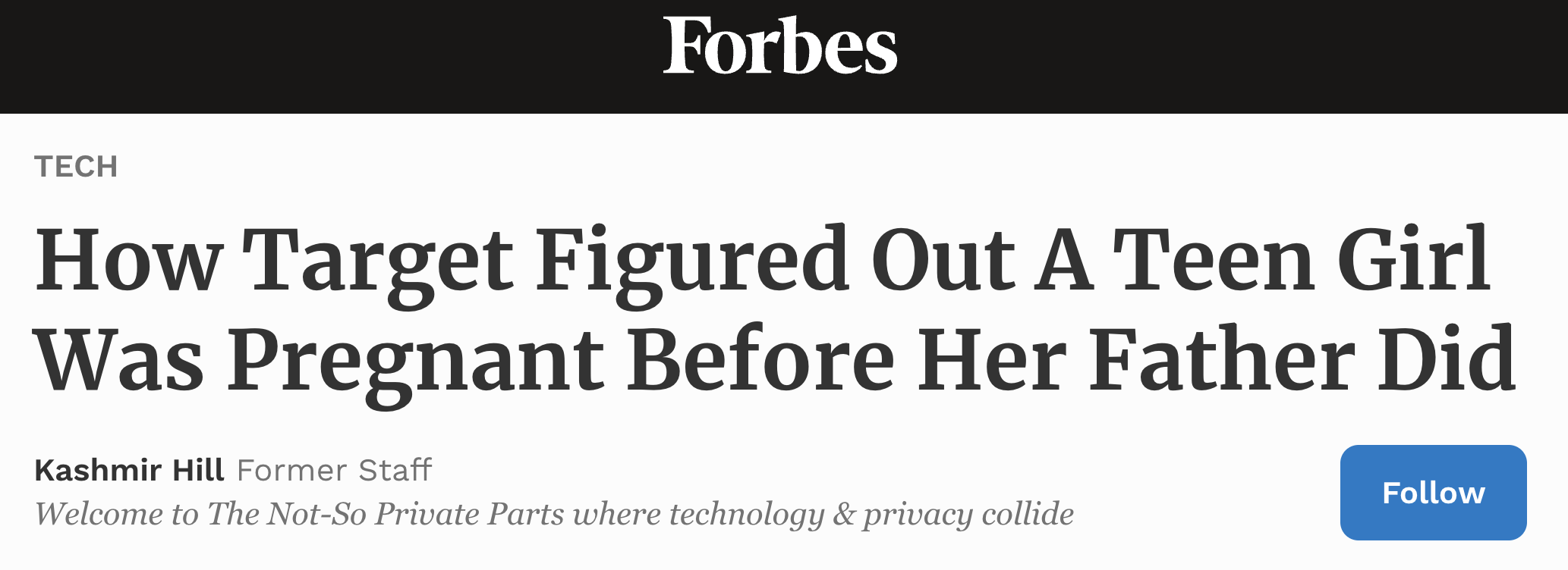 Target headline
