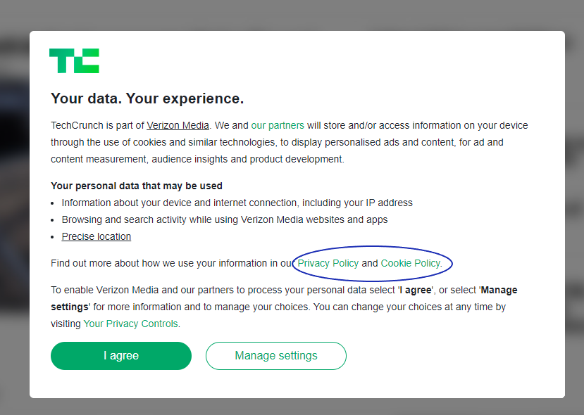 Techcrunch privacy