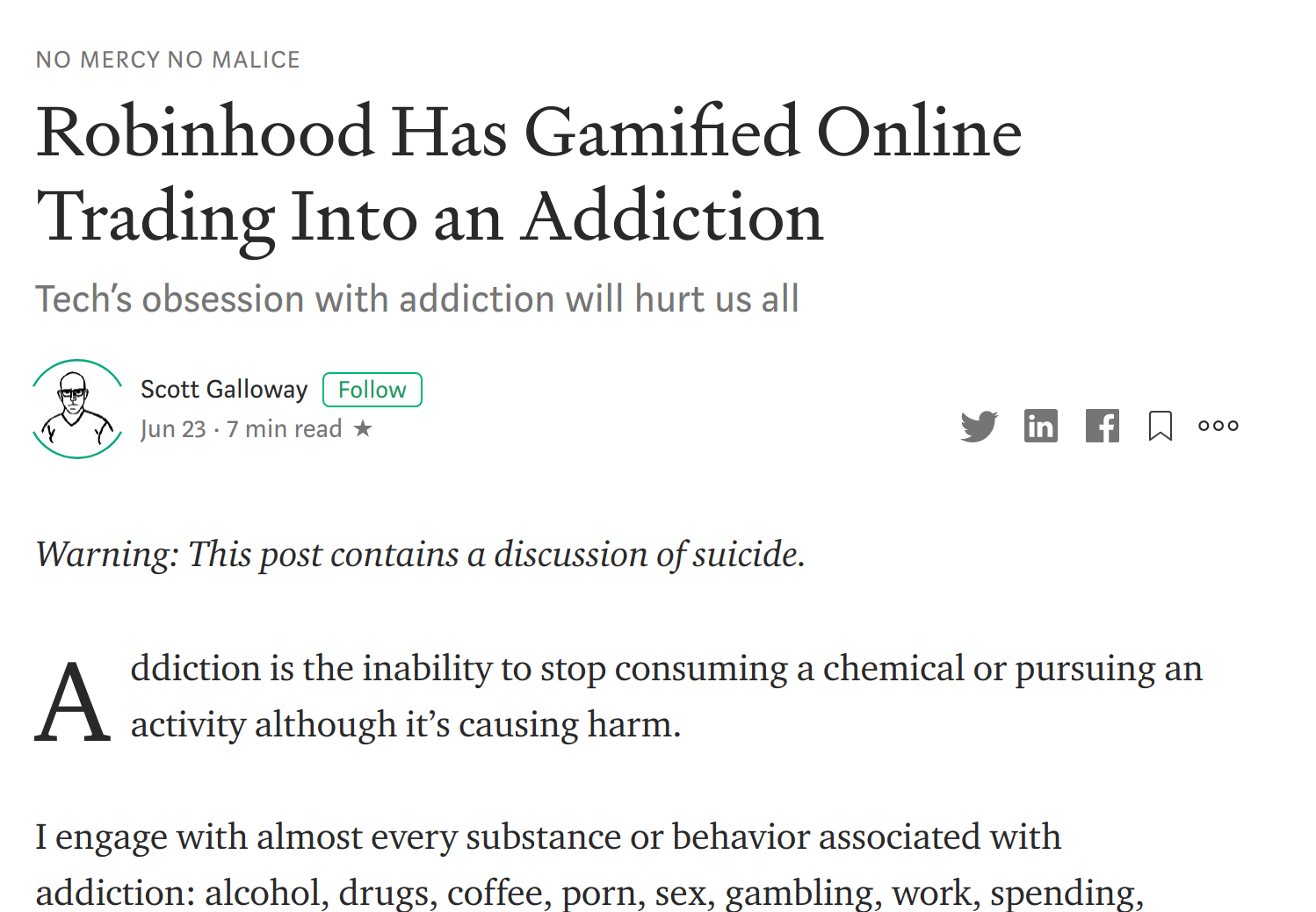 Blog: Robinhood Has Gamified Online Trading Into an Addiction